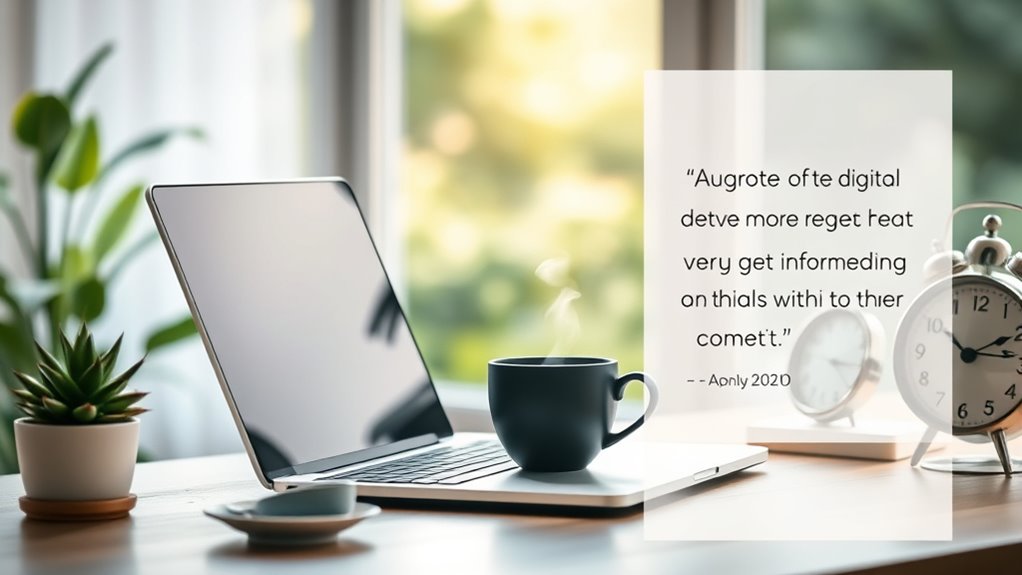 digital wellbeing inspirational quotes