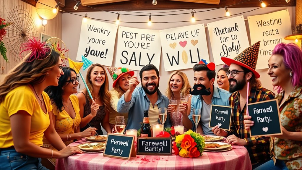 farewell humor eases emotions