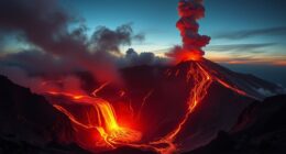 fiery quotes on volcanoes