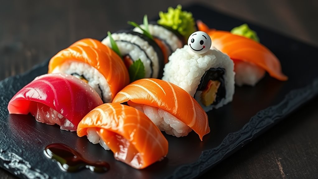 humor enhances sushi conversations