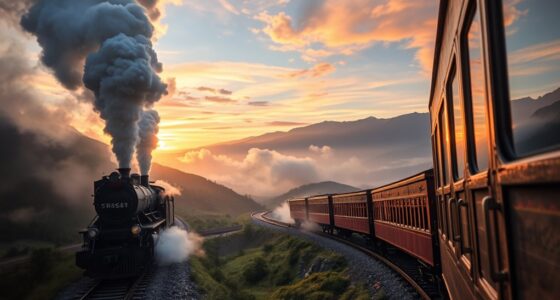 majestic train journeys portrayed vividly