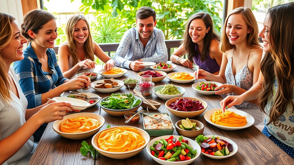 sharing vegan meals fosters connection