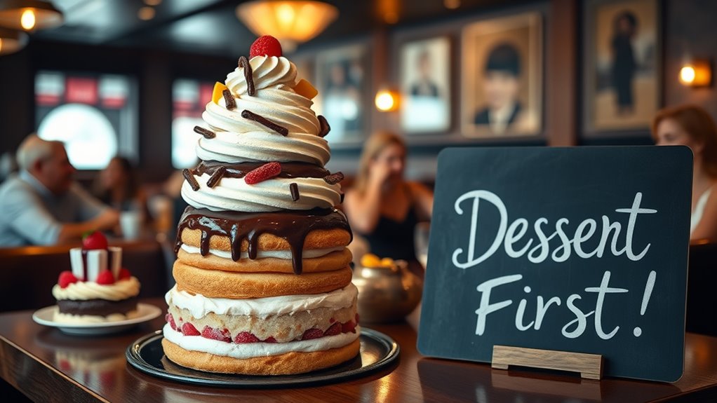 start meals with dessert