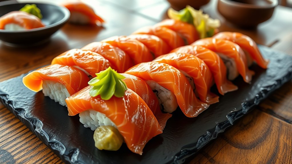 sushi humor and cozy ambiance