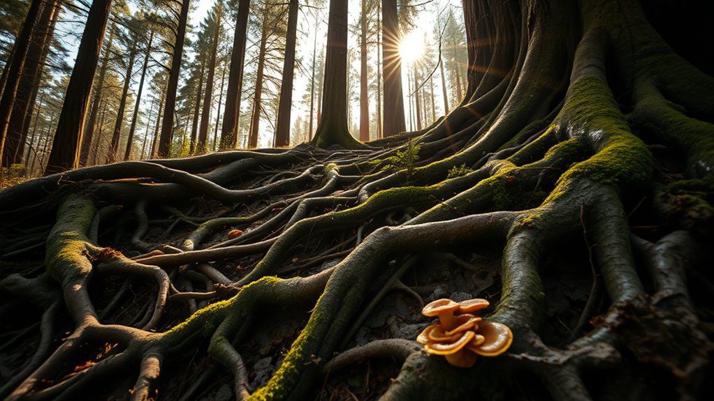 underground fungal communication network
