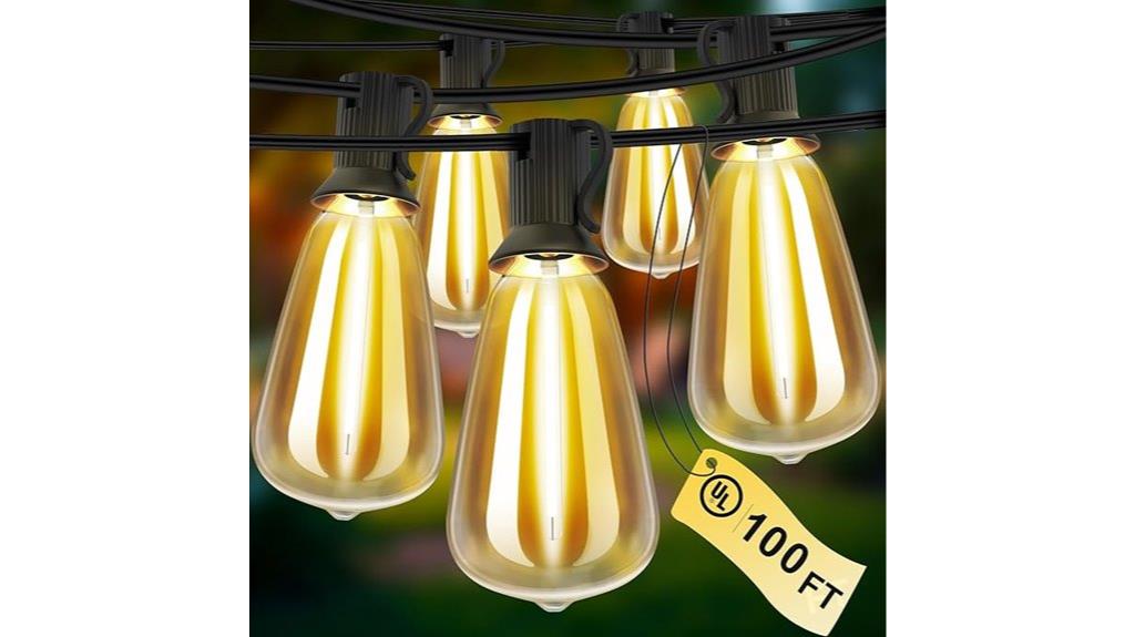 100 ft outdoor string lights