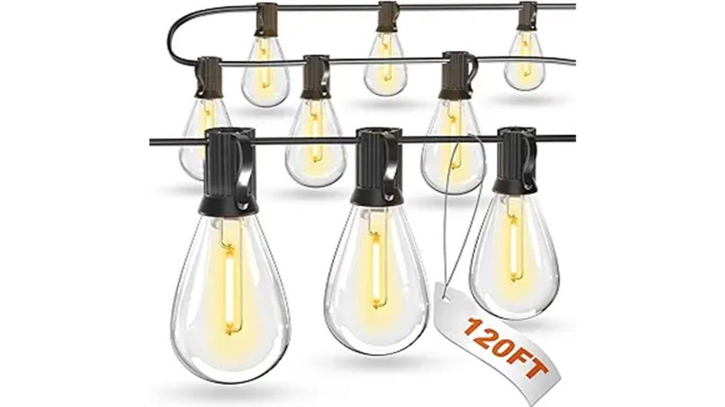 120ft waterproof string lights