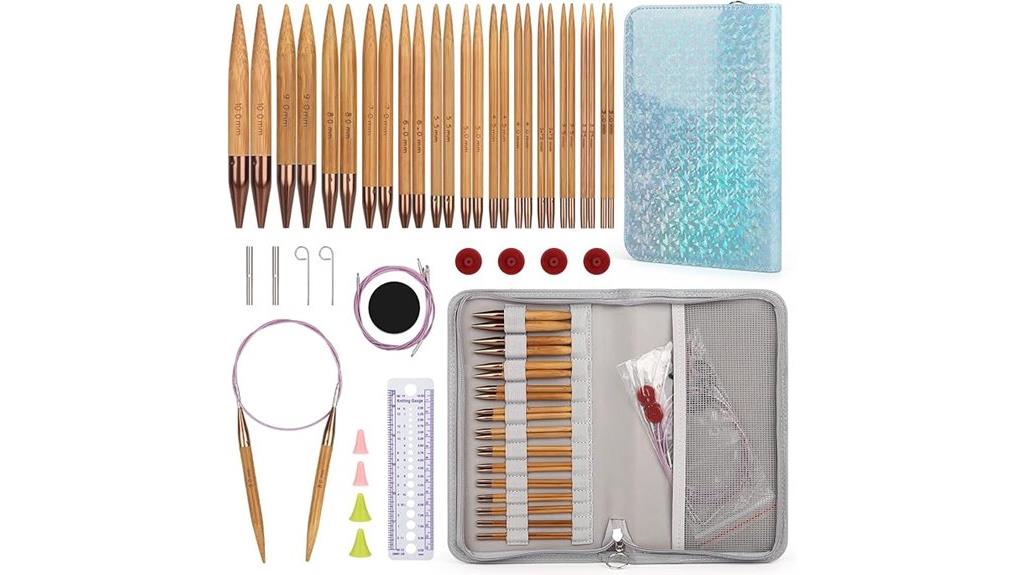 13 pair interchangeable knitting needles