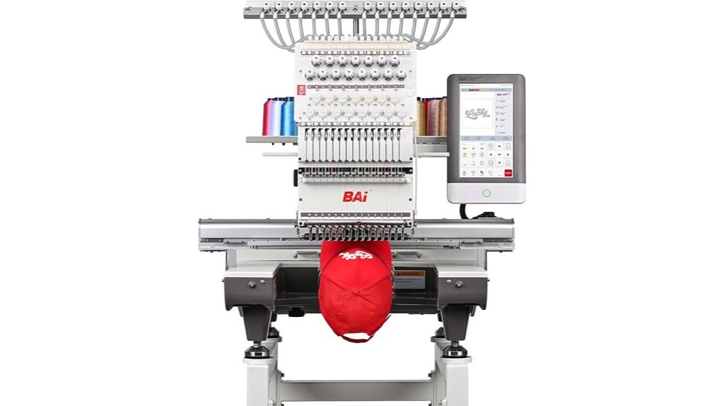 15 needle embroidery machine