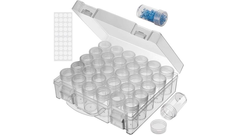 30 grid bead storage organizer