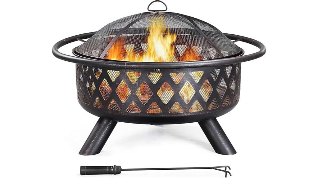 36 inch outdoor fire pit