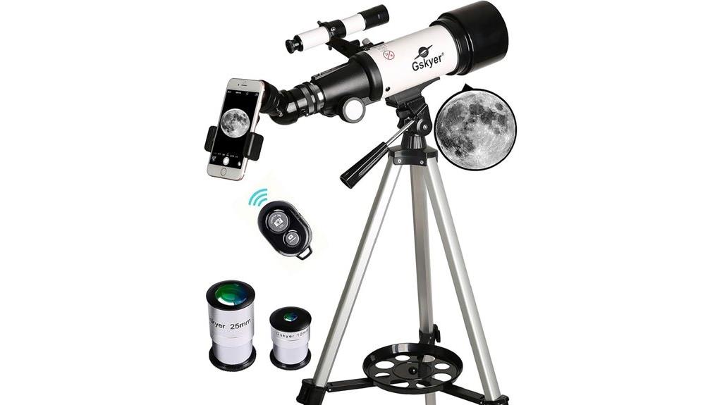 70mm refractor telescope bundle