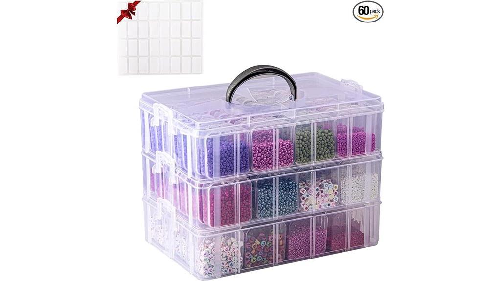 84 container bead organizer