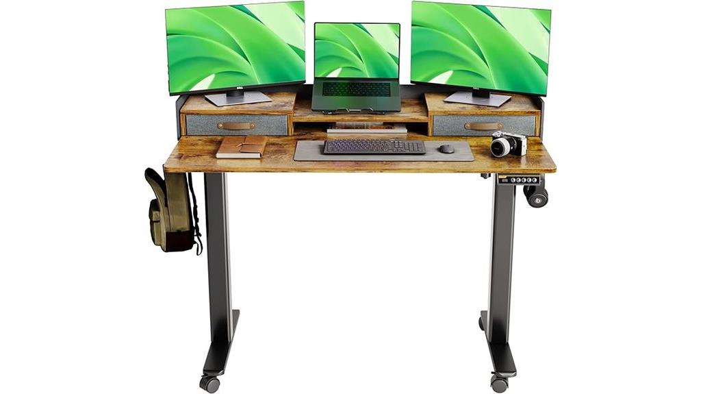 adjustable 48 inch desk