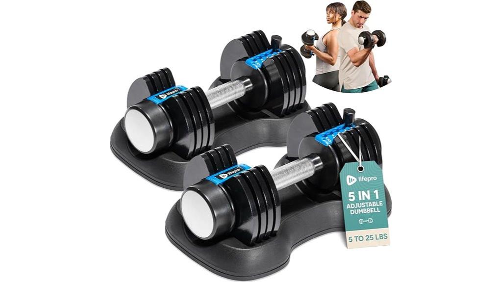 adjustable dumbbells set