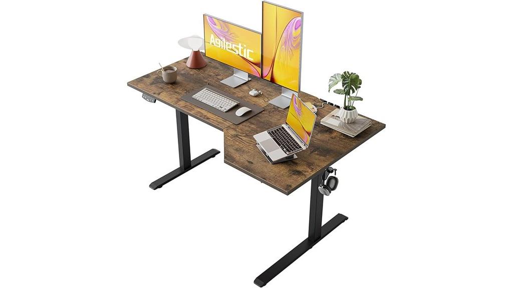 adjustable l shaped desk