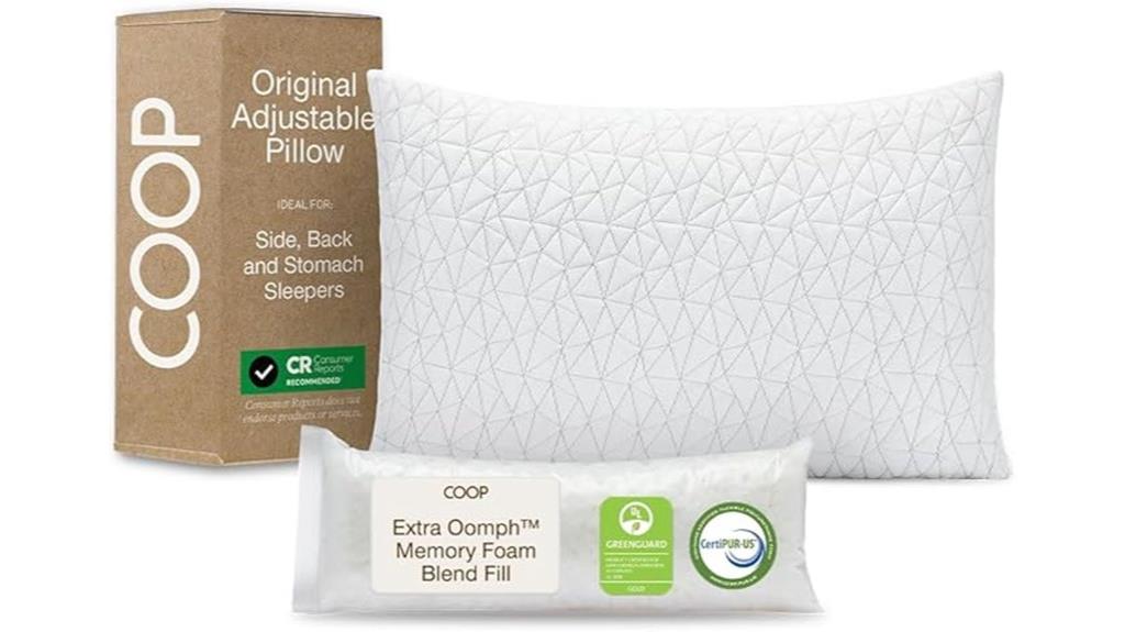adjustable queen pillow