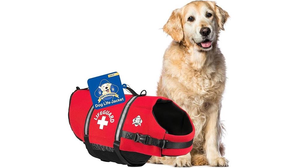 adjustable reflective dog life jacket