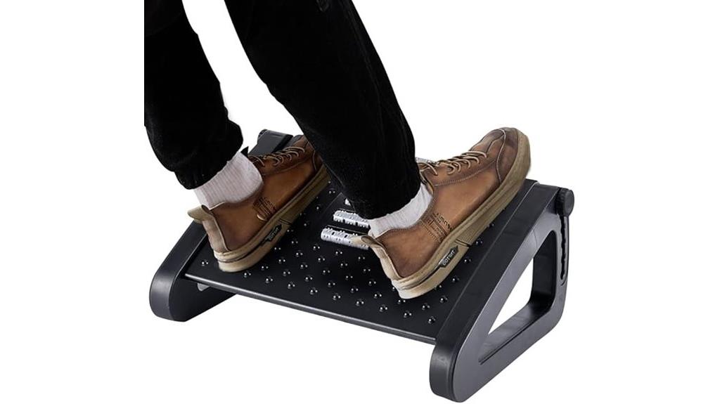 adjustable under desk footrest