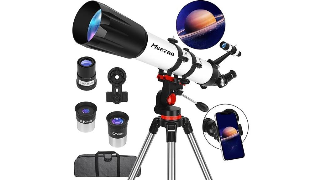 adult 90mm refractor telescope