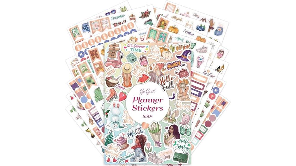 aesthetic planner sticker pack