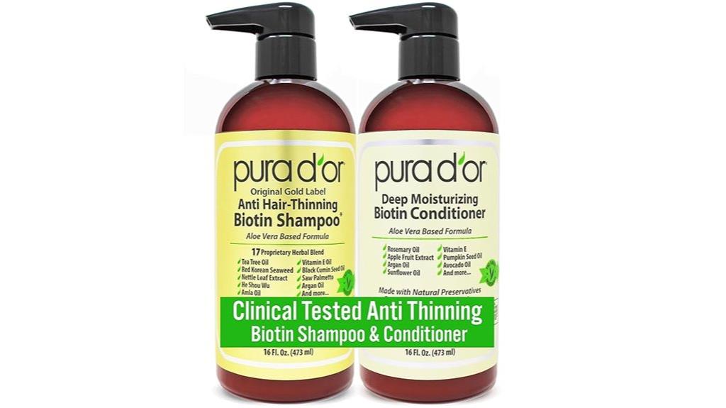 anti thinning shampoo conditioner set