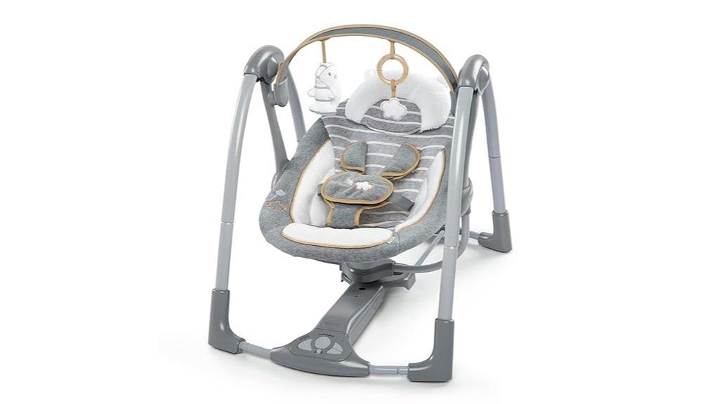 baby swing with toys
