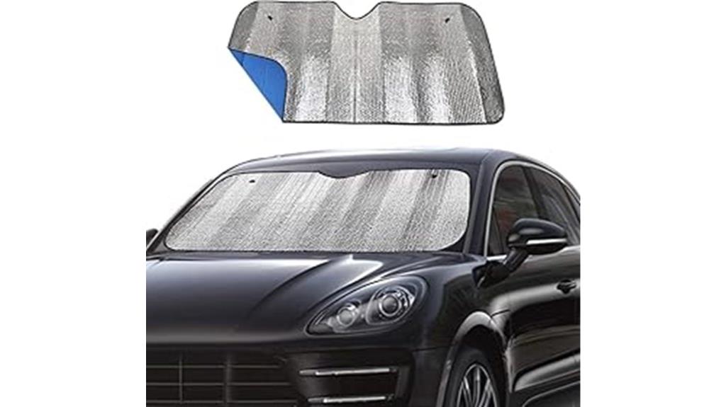 blue car sunshade 55x27 5