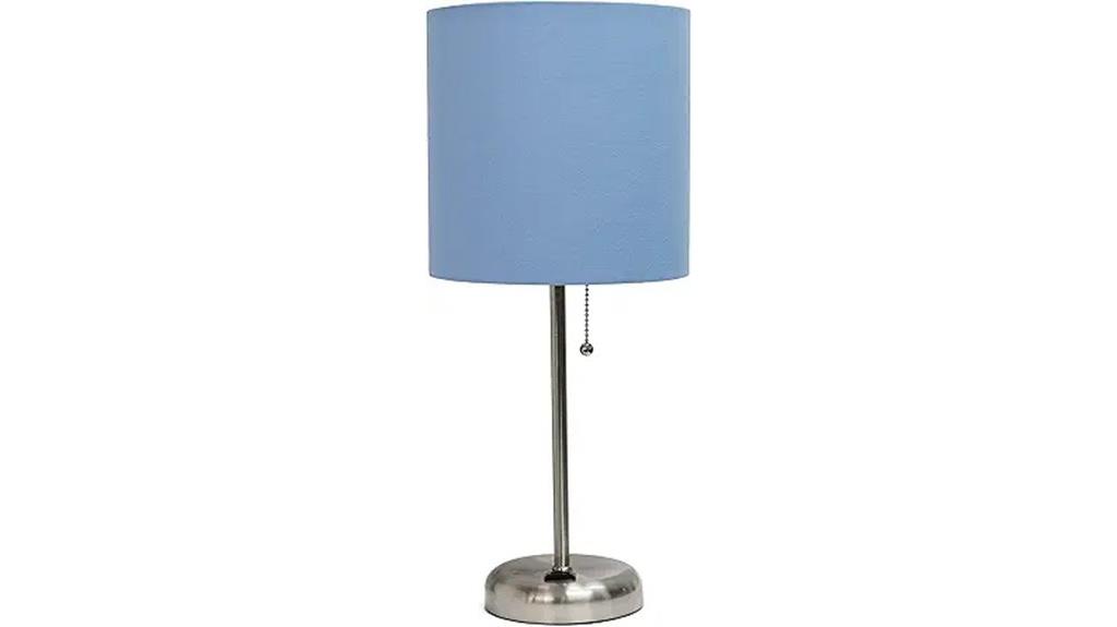 brushed steel desk lamp