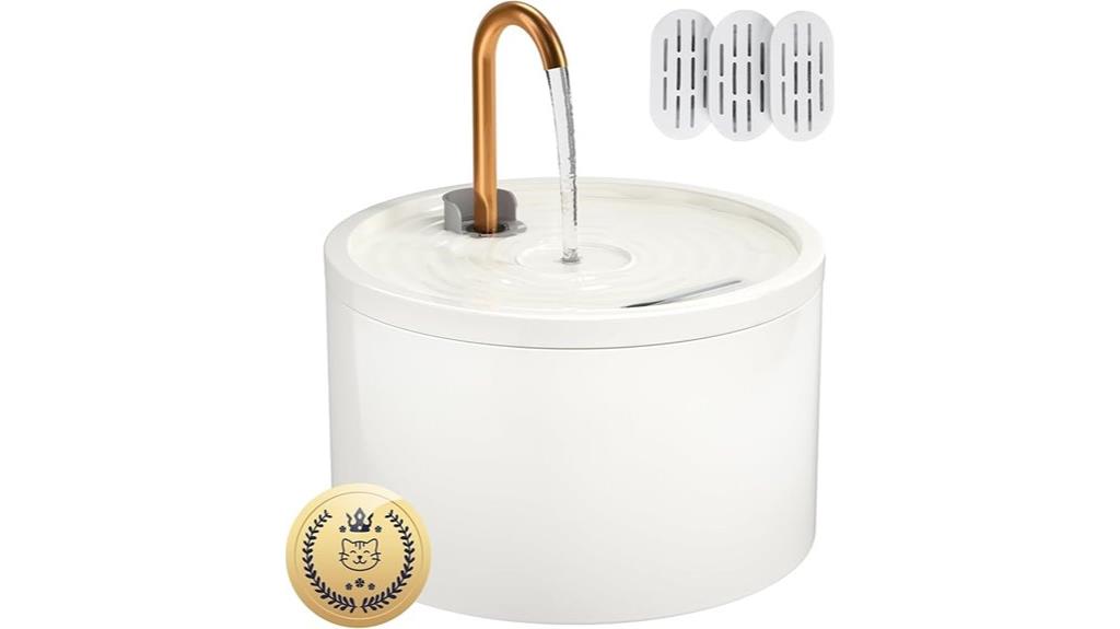 ceramic cat fountain system
