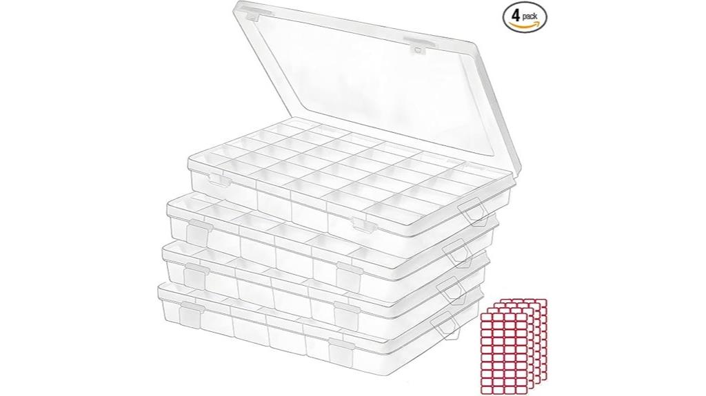 clear plastic storage boxes