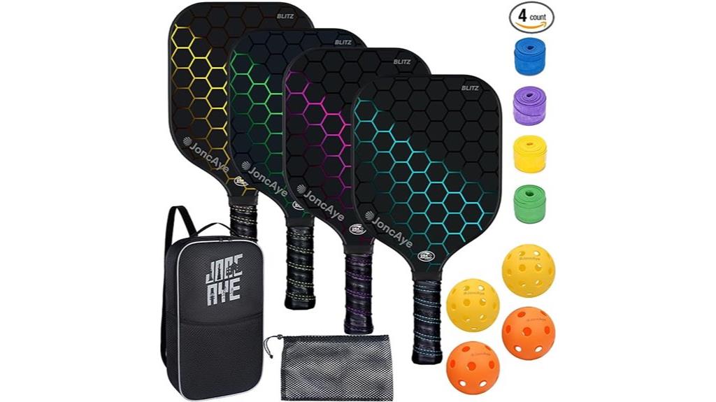 complete pickleball paddle set