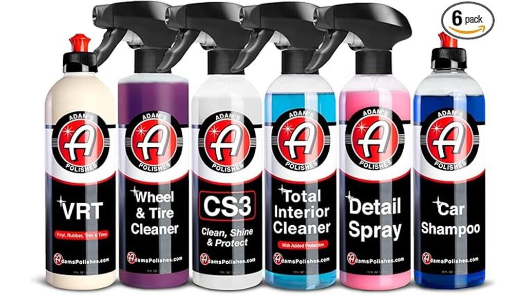 complete six item car wash set