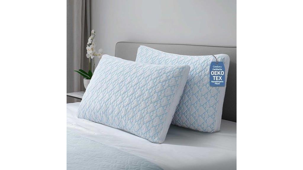 cooling bamboo pillow set
