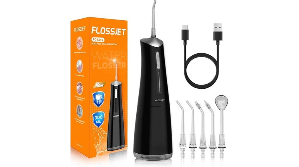 cordless portable water flosser