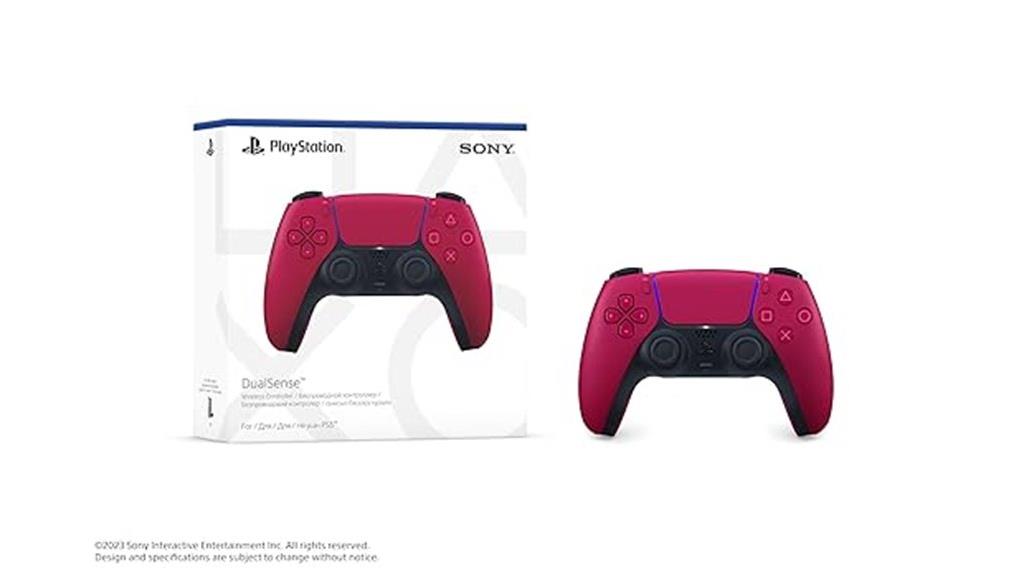 cosmic red dualsense controller