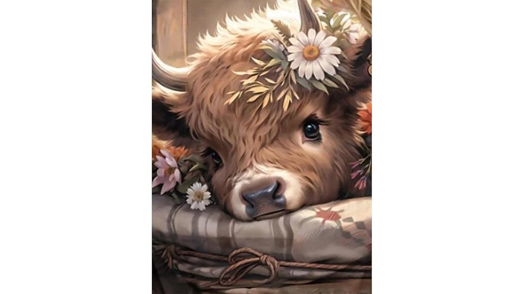 cow themed diamond painting kits