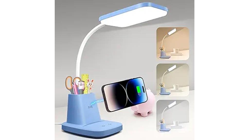 desk lamp with charger