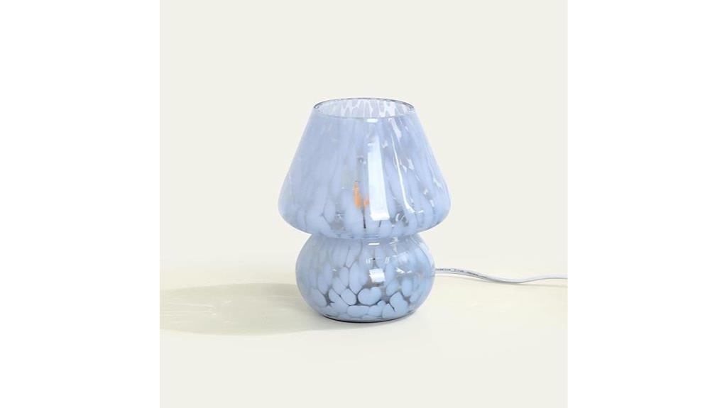 dimmable glass bedside lamp