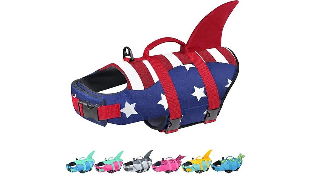 dog life jacket medium red