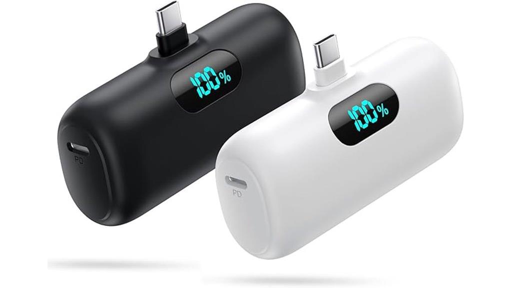 dual 5000mah portable chargers