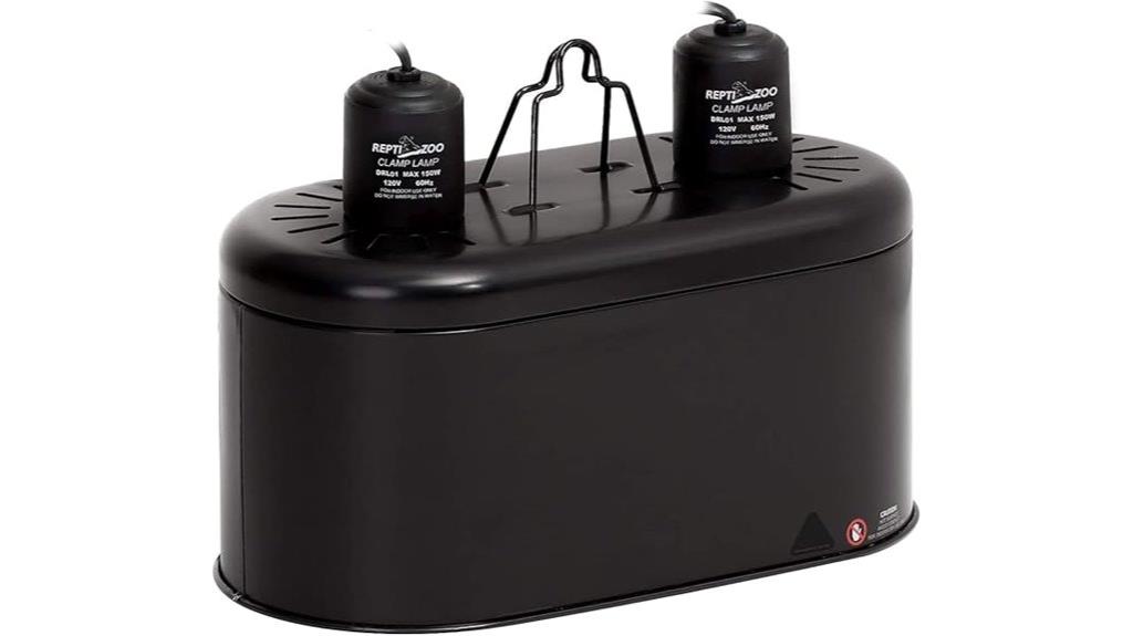 dual reptile light fixture