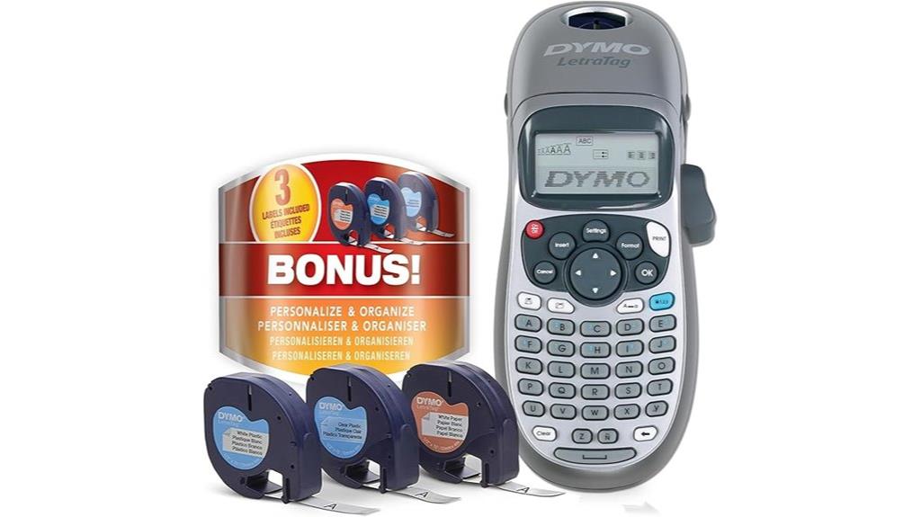 dymo label maker with tape