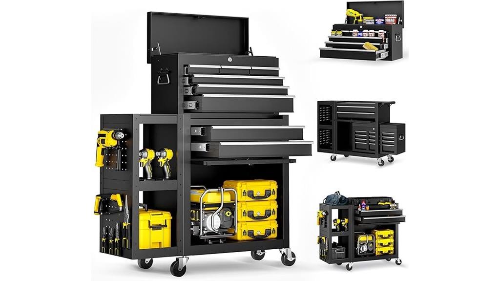 eight drawer locking toolbox