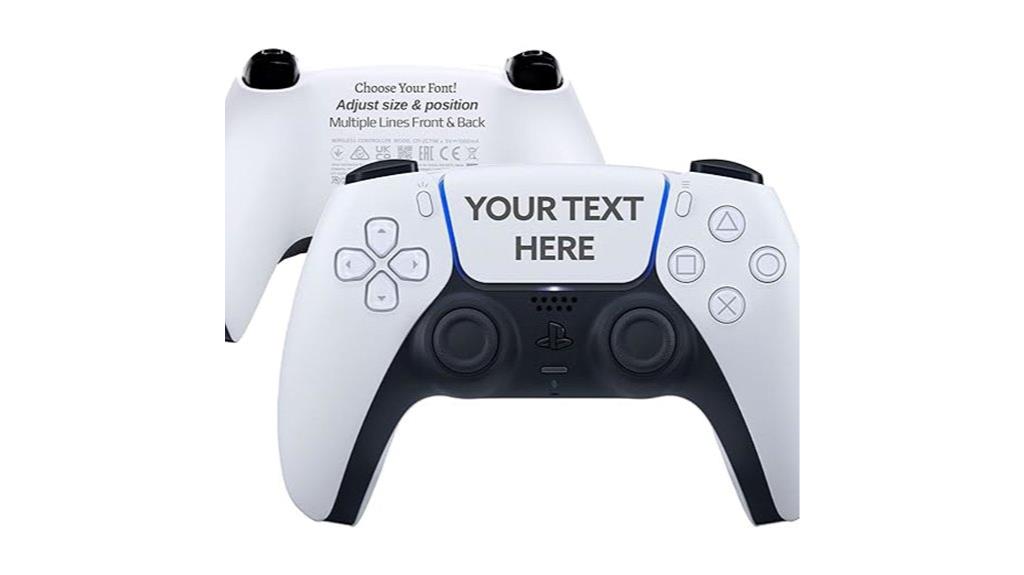 engraved colorful ps5 controller