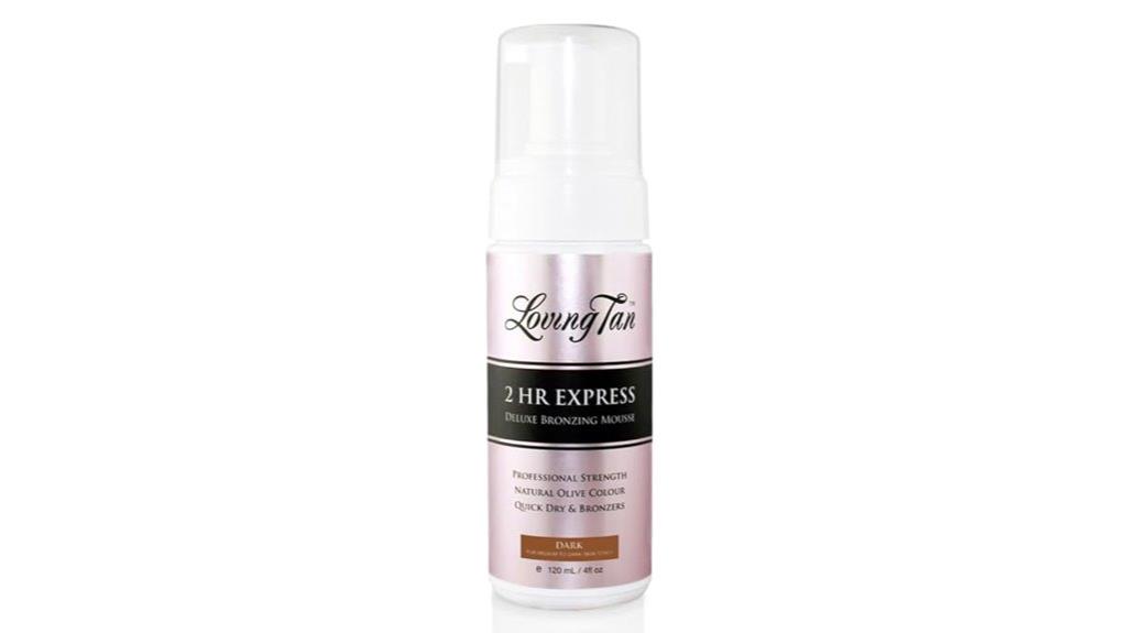 fast dark self tanning mousse