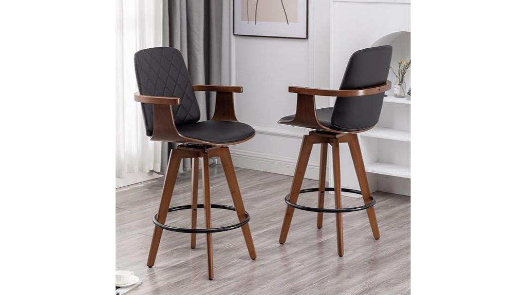 faux leather counter stools