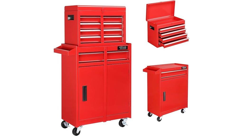 five drawer rolling tool chest