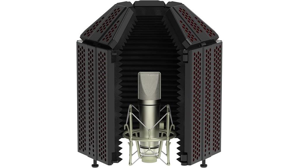foldable microphone isolation shield