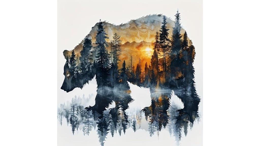 forest bear diamond art